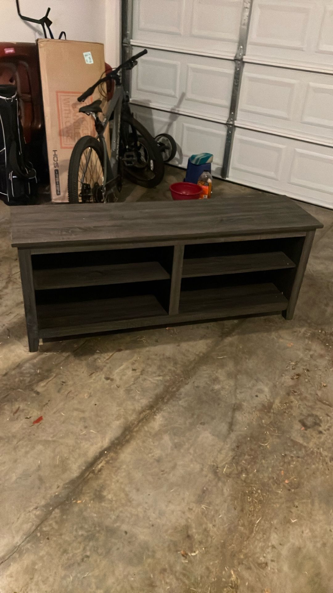 Grey TV/Entertainment Stand