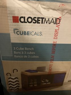 closetmaid 3 cube bench