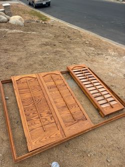 Shutters with frame