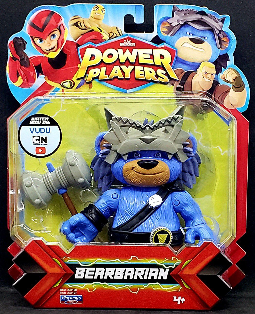 ZAG Heroez Power Players Bearbarian Action Figure Playmates Cartoon Network NEW