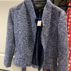 Banana Republic Blue Blazer Size 0 (New With Tags)