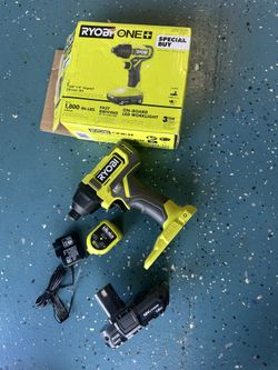 RYOBI ONE+ 18V Cordless 1/4 in. Impact Driver Kit with 1.5 Ah Battery and Charger