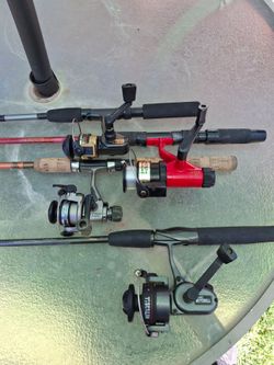4 Rod/Reel Combos 20 dollars each!