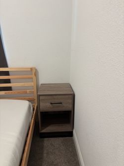 gray nightstand