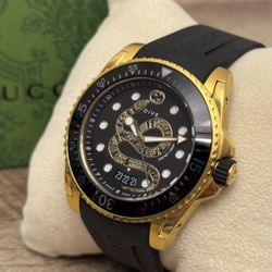 Gucci Dive Gold Tone 45mm Case Men’s Watch