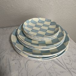 Set De 12 Platos De Melamina