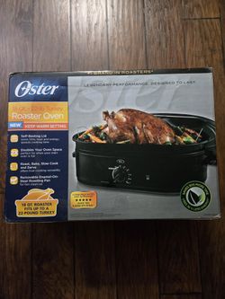 Oster 18 Qt. 22lb Turkey Roaster Oven -Brand New