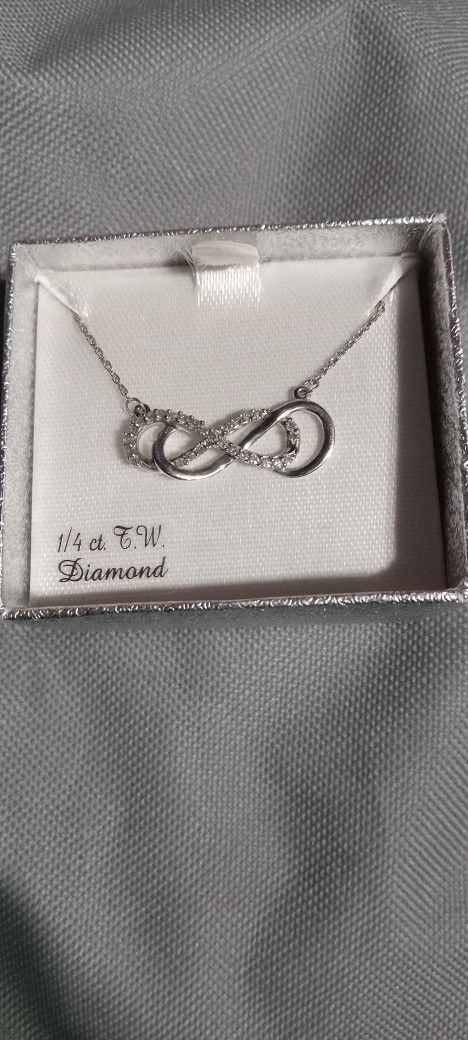1/4 CT. Diamond Infinity Necklace 