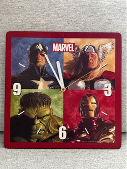 Retro Marvel Clock