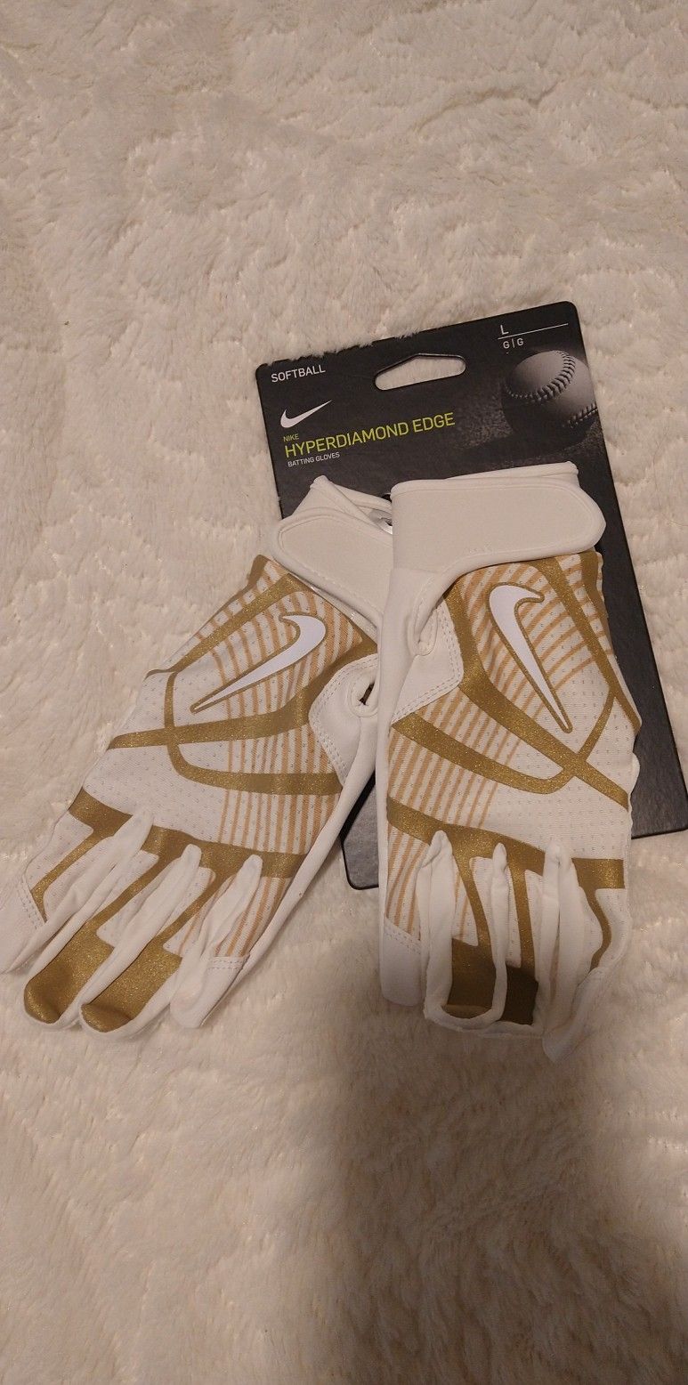 Nike Hyperdiamond Edge Softball Batting gloves L