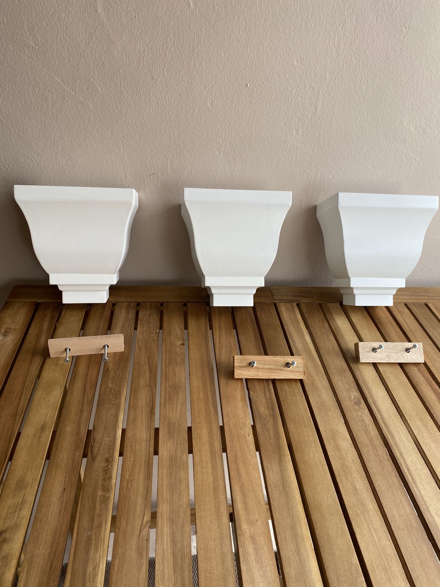 3 White Shelves