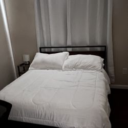 2 Identical Beds From Amazon Frames. With Matress Lightly Used No Longer Needed Full Size Clean Good Condition. I Need Space Quick Sale 100 For Both M