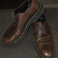 To Boot New York Men’s 9.5 Brown Leather Oxford Dress Shoes Made in Italy