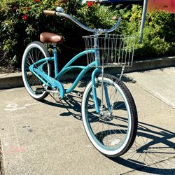 Electra Cruiser 1 With Heavy Duty Metal Basket And New Tires