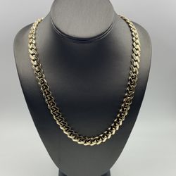 10KT YELLOW GOLD HOLLOW MONACO LINK CHAIN 28” 44.3GR