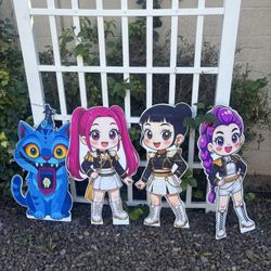 K-pop Demon Hunter Party 4 Foam Cutouts Decor 