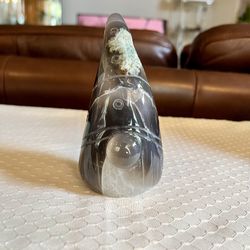 Orca Agate Gnome Carving