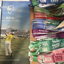Waste Management Open SUNDAY Greenskeeper Ticket wmo greenskeeper pass wristband