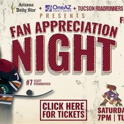 Roadrunners Hockey. Saturday 4/18