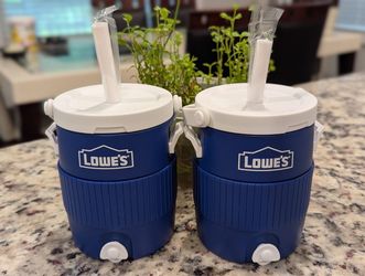 Lowes Mini Cooler 19oz Cup Brand New Straws Sealed