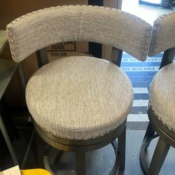 New Gray Colored Counter Height Bar Stool
