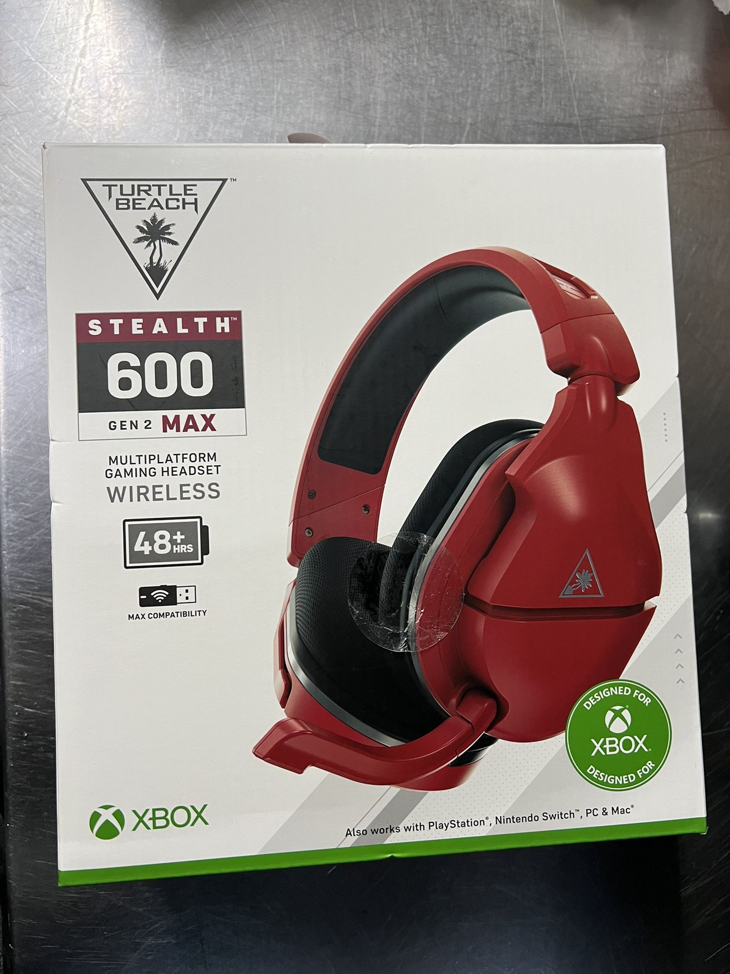 Turtle Beach Stealth 600 Gen 2 MAX Wireless Gaming Headset for Xbox Series X|S/Xbox One/PlayStation 4/5/Nintendo Switch/PC Red