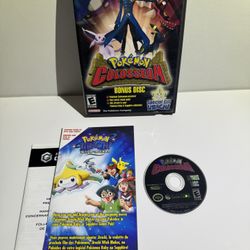 Pokemon Colosseum Bonus Disc (Nintendo GameCube, 2004) w/ Jirachi Insert CIB