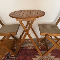 2 Person Patio Dining Set  With Round Table 