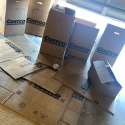 Moving Boxes   Large  10Total Partial Roll Of Packing Tape And Airbags 