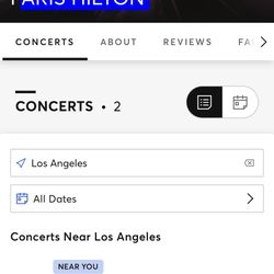 2 Tix Paris Hilton @ Hollywood Palladium 