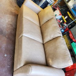 Synthetic leather couch