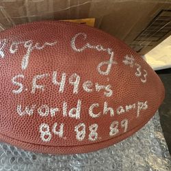 Roger Craig NFL signed Football 