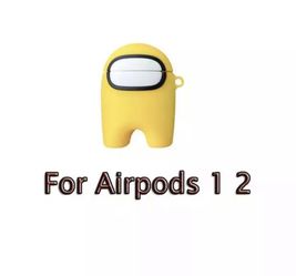 Yellow Among Us AirPod Case
