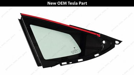 21-25 Tesla Model S Rear Left Quarter Glass Assembly OEM 1600155-00-C