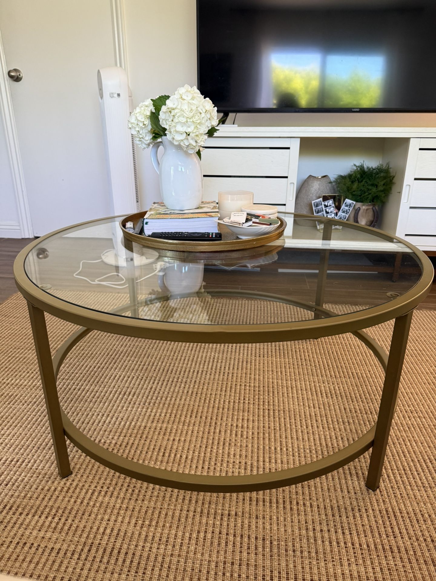 BRASS COFFEE TABLE