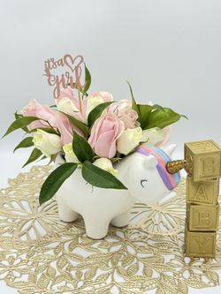 Baby Girl Flower Arrangement