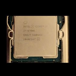 Intel I7  9700K CPU