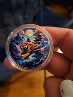 Colorized. 999 fine copper