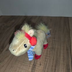 Farmville Plush Horse 2011 farm animal scarf Zynga 3" 