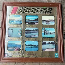 Michelob golf course mirror/ sign.