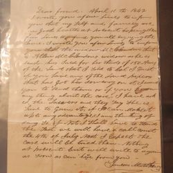 1842 Edgefield, SC to Green County Illinois Re: Probate Issue -need Dowery  (Transcribed)