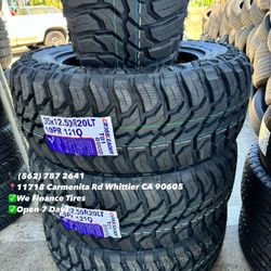 35x12.50r20 Crossleader Mud Terrain New Set of Tires Installed and Balanced Set de Llantas Nuevas Instaladas y Balanceadas