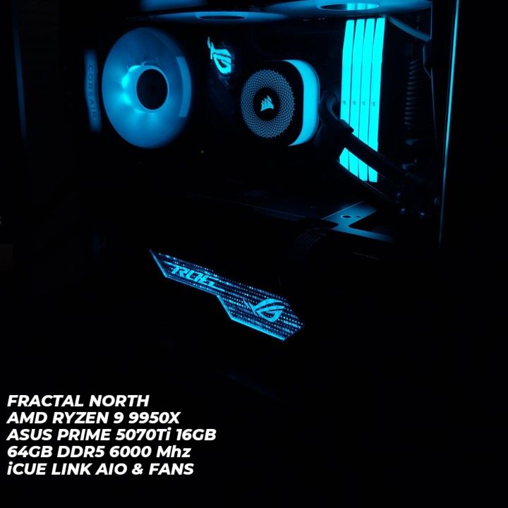 Custom Gaming PC - 9950X - 5070Ti - DDR5