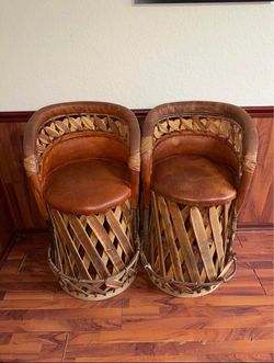 Traditional Mexican Equipale Barstools (7 Total but can be sold separately)