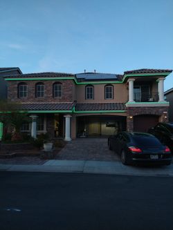 Christmas lights LED strips And Icicles Install