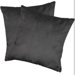 Brand new 16 * 16 Inch Throw Pillow (Set of 2), Square Pillow Soft Comfortable Bed and Sofa Couch Decorative Pillows, Grey