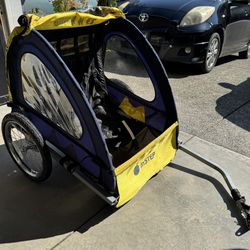 In Step Quick N EZ Double Tow Behind Bike Trailer