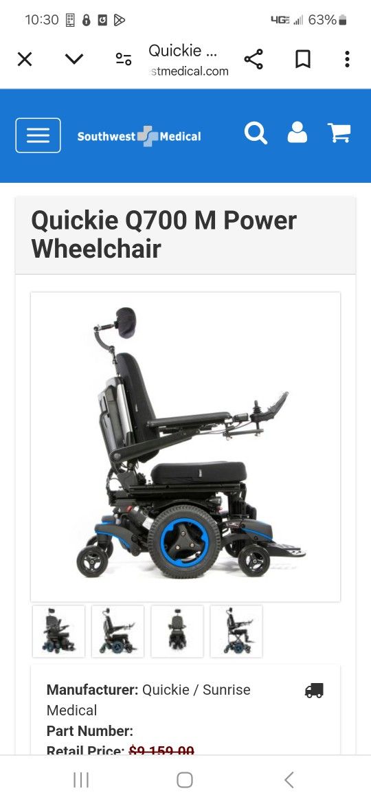 Quickie Q700 Wheel Chair(silla De Rueda Electeica