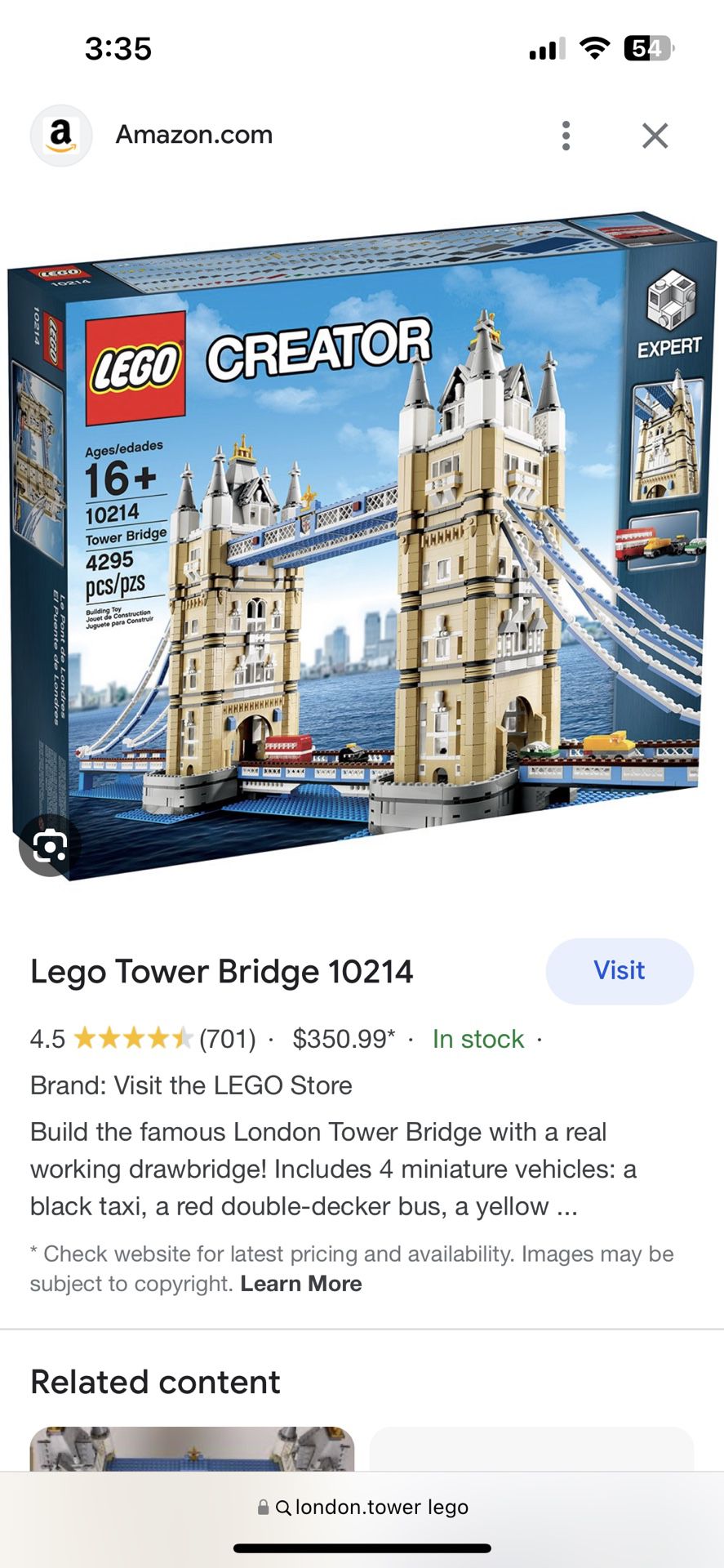 London Tower Lego Set for Sale in Corvallis, OR - OfferUp