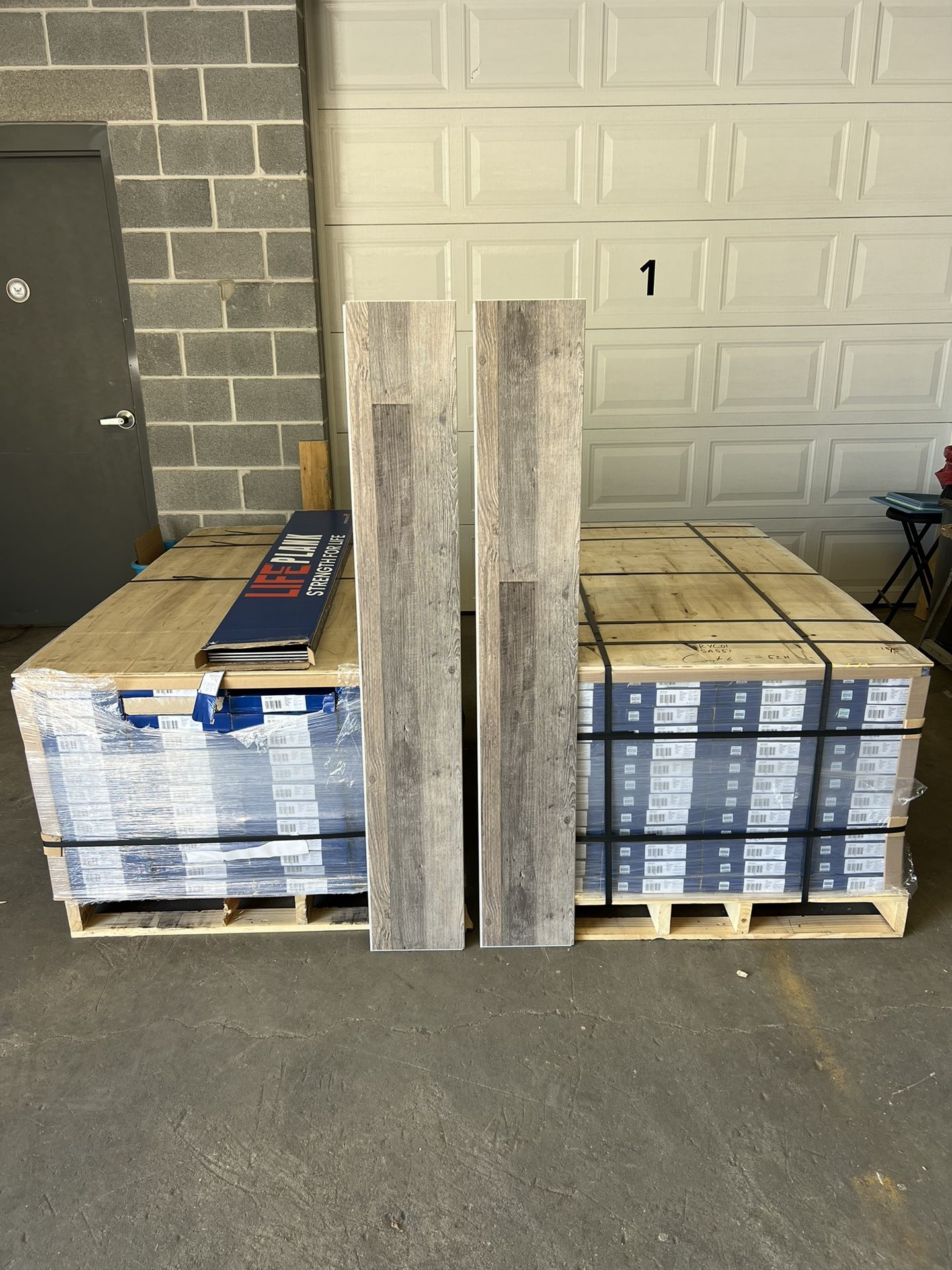 $47 - 124 Cases - LifePlank Driftstone XL Plank LVP Waterproof Flooring